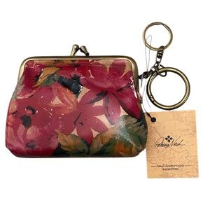 Patricia Nash spring multi small kisslock framed purse